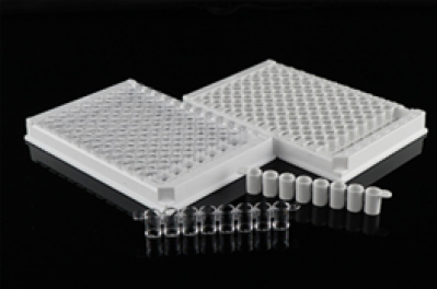 NEST 96 Well ELISA Plate, 8-Well, Detachable, High Binding, White Frame & White Well, 5/pk