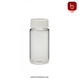 WHEATON® liquid scintillation vial with attached foil lined urea cap, glass