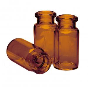 20ml Amber vial, 20mm Crimp top,Bevelled,Flat bottom